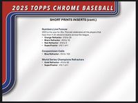 💥Pick Your Pack - Rip N’ Ship💥 2025 Topps Chrome Baseball Jumbo