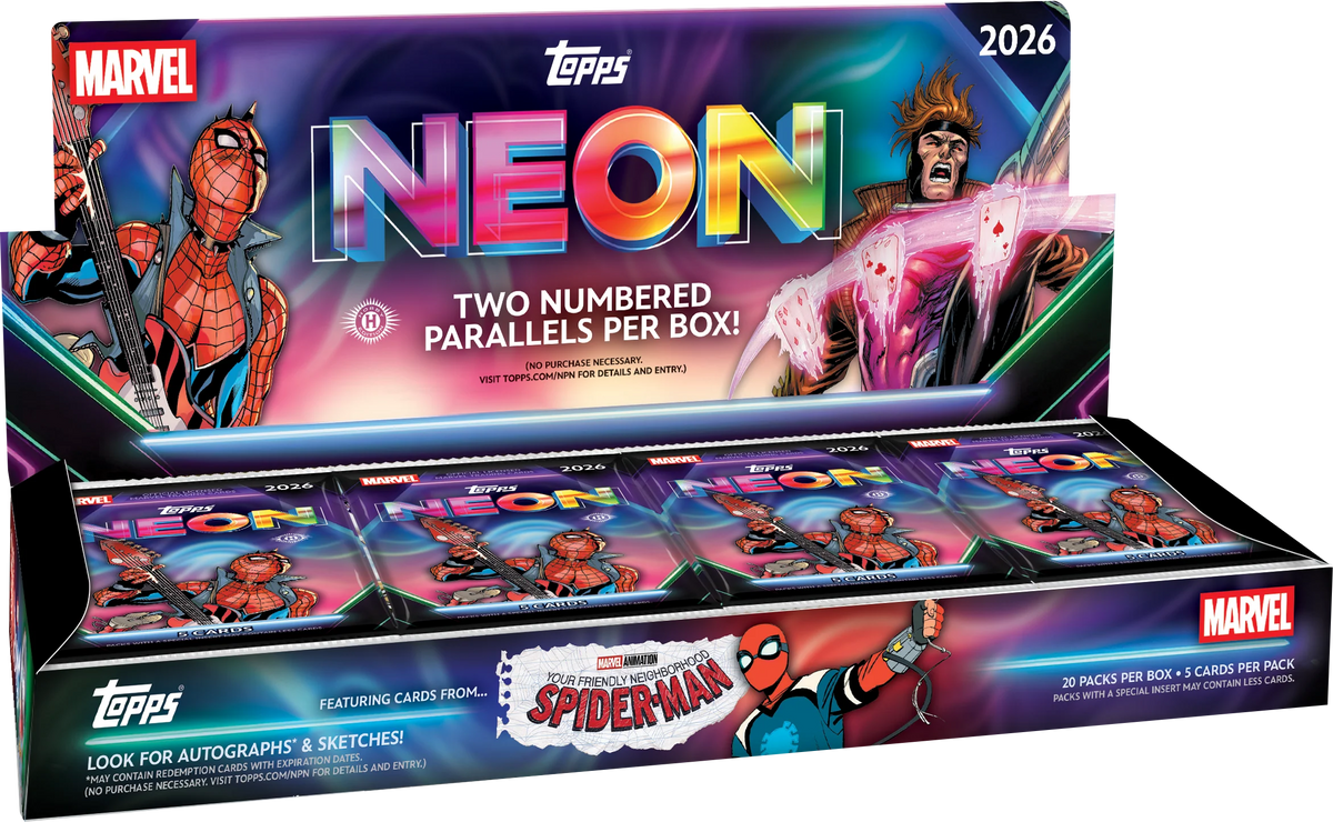 12 Box Full Case 2026 Topps Neon Marvel Hobby - Pick Your Character - 🔹#00278🔹