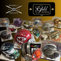 💥Personal Box - Rip N’ Ship💥 Chasing Gold NFL Autographed Mini Helmet