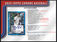 💥Pick Your Pack - Rip N’ Ship💥 2025 Topps Chrome Baseball Jumbo