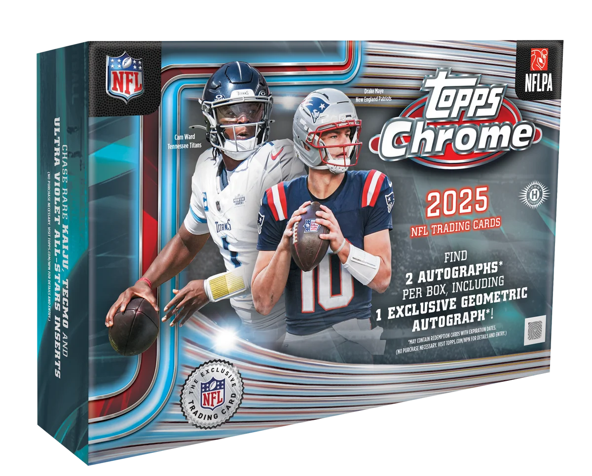Single Box 2025 Topps Chrome Football Breaker Delight - Random Team - 🔹#00246🔹