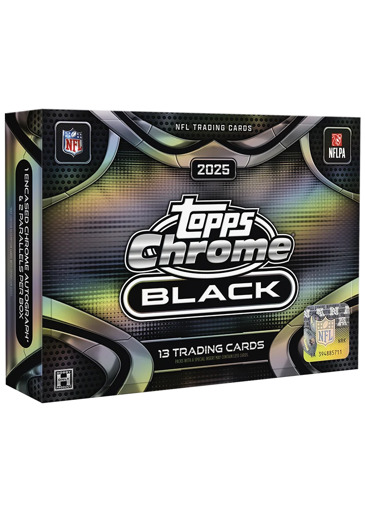 2 Box 2025 Topps Chrome Black Football - Random Teams - 🔹#00262🔹