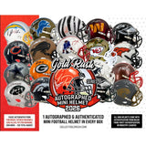 12 Box Full Case 2026 Gold Rush Series 4 Autographed Mini Helmets - Random Teams #1