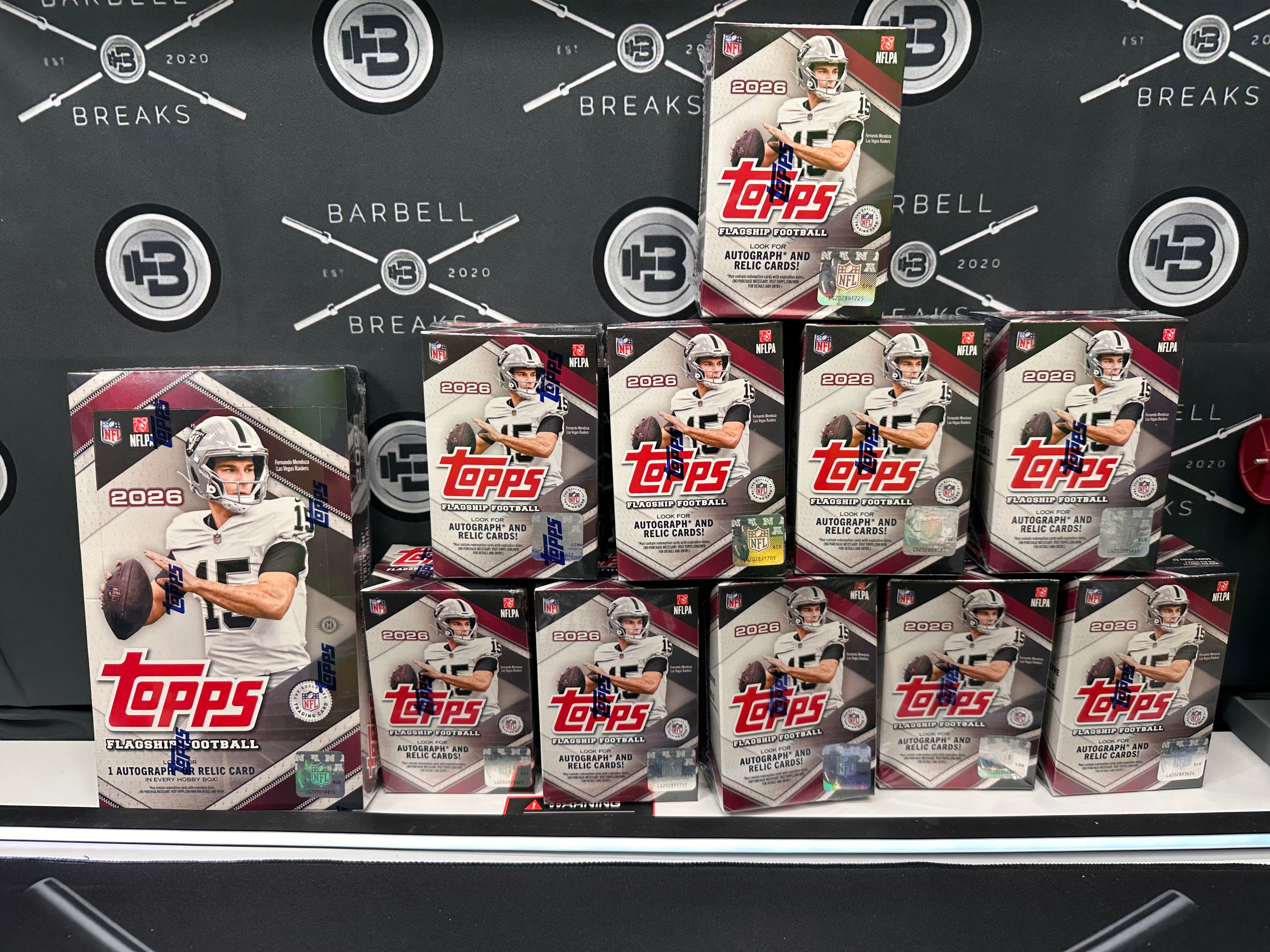 11 Box 2026 Topps Flagship Football Mixer Hobby/Value - Random Teams #1 🔹#00183🔹