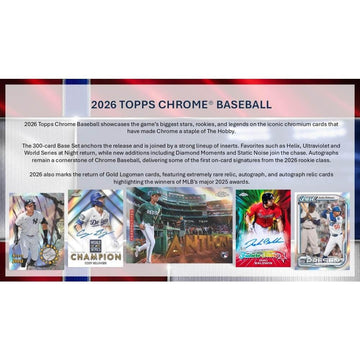 💥Pick Your Pack - Rip an’ Ship💥 2026 Topps Chrome Baseball Jumbo