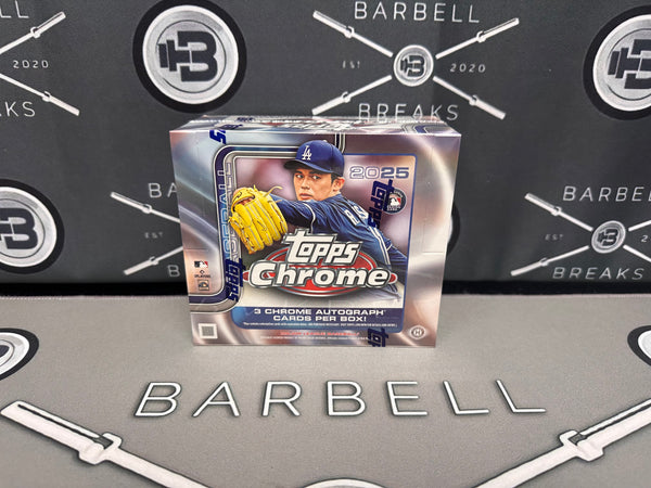💥Personal Box - Rip N’ Ship💥 2025 Topps Chrome Baseball Jumbo Box