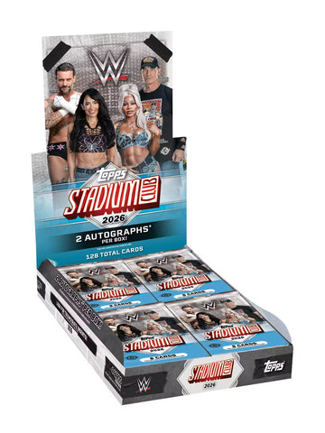 2 Box 2026 Topps Stadium Club WWE Hobby - Random First Letter #1 - 🔹#00301🔹