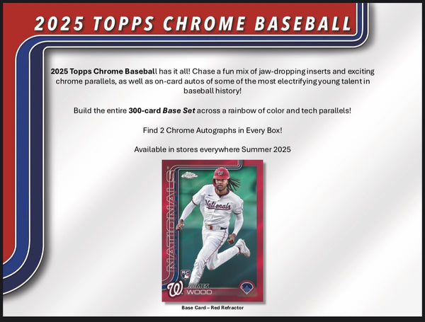 💥Pick Your Pack - Rip N’ Ship💥 2025 Topps Chrome Baseball Jumbo
