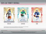 2 Box 2025 Leaf Trinity Football Hobby - Random Serial #1