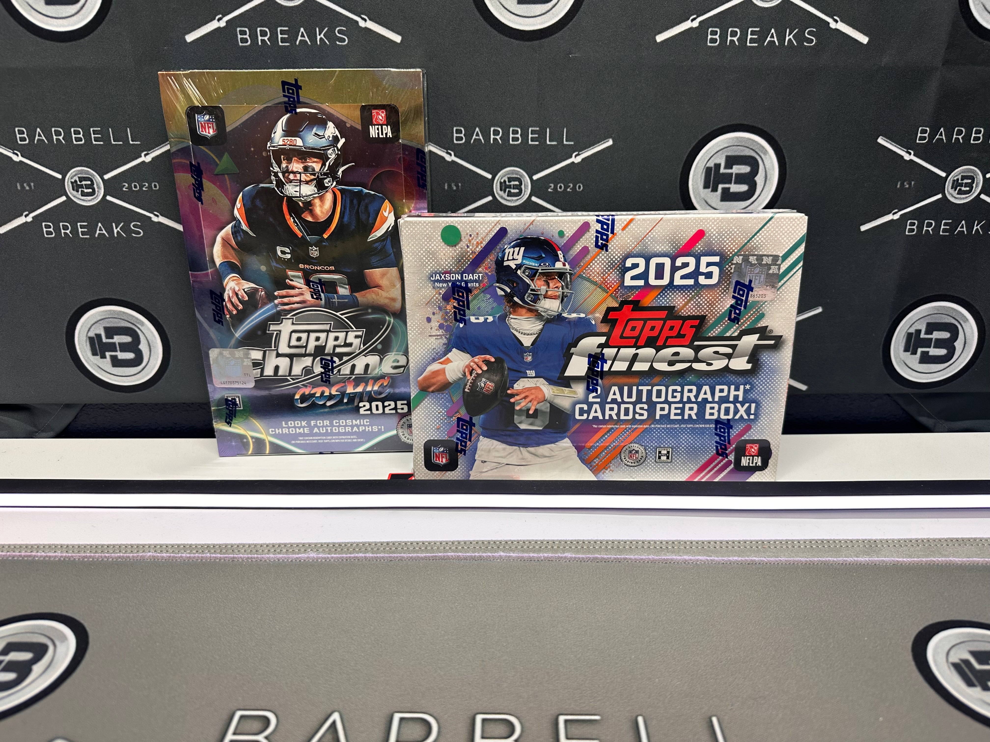 2 Box 2025 Finest/Cosmic Chrome Football - Pick Your Division 🔹#00047🔹