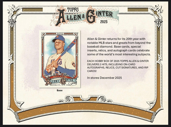 12 Box Full Case 2025 Allen & Ginter Hobby - Pick Your Team #3