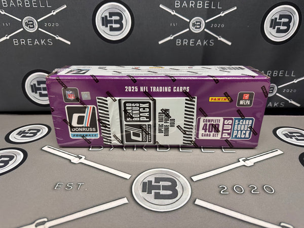 💥Ships Sealed💥 2025 Donruss Football Factory Set With Optic Bonus Pack