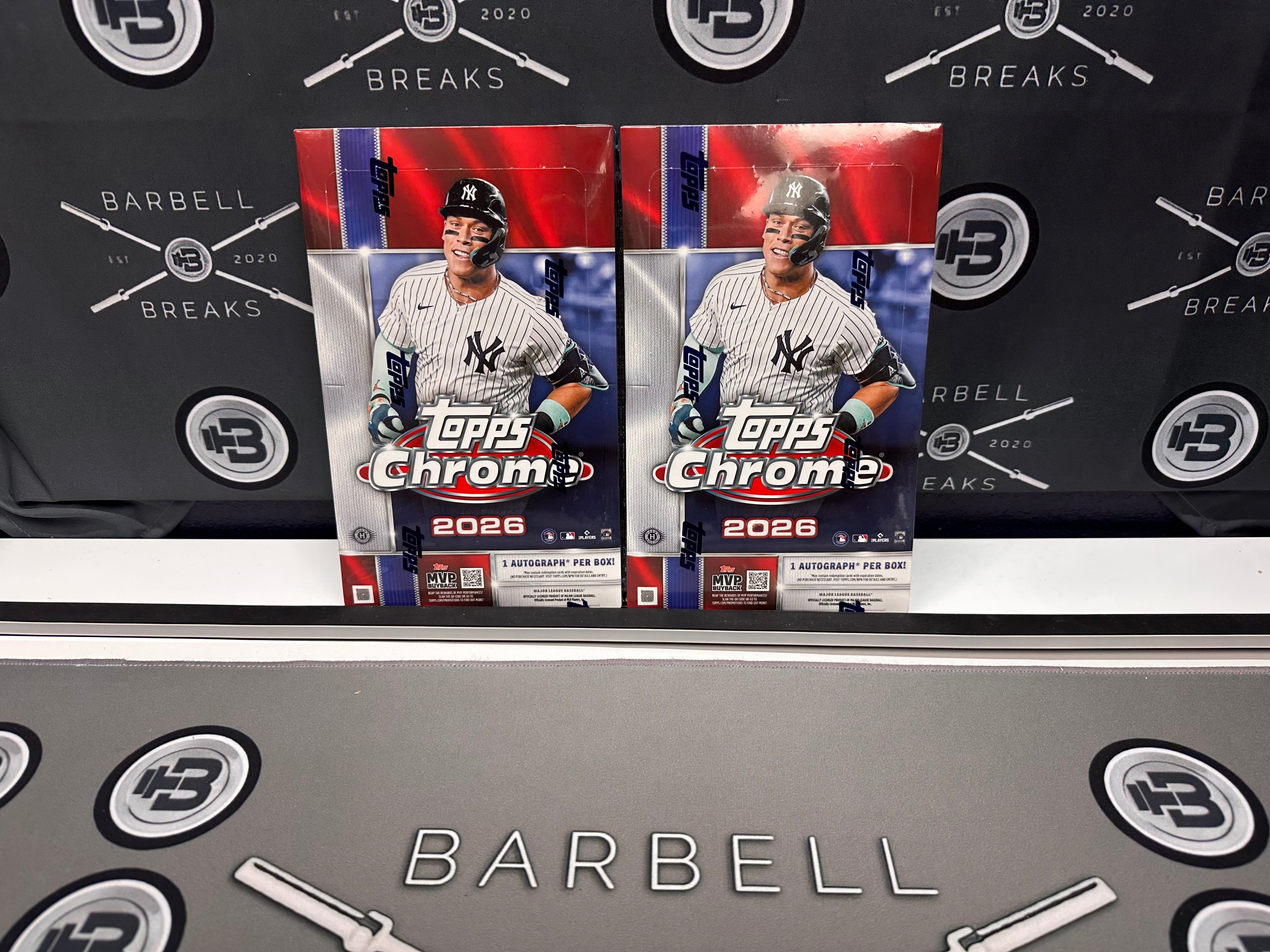 💥2 Teams Per Spot!💥 2 Box 2026 Topps Chrome Baseball Hobby - Tiered Random Teams #1 🔹#00114🔹