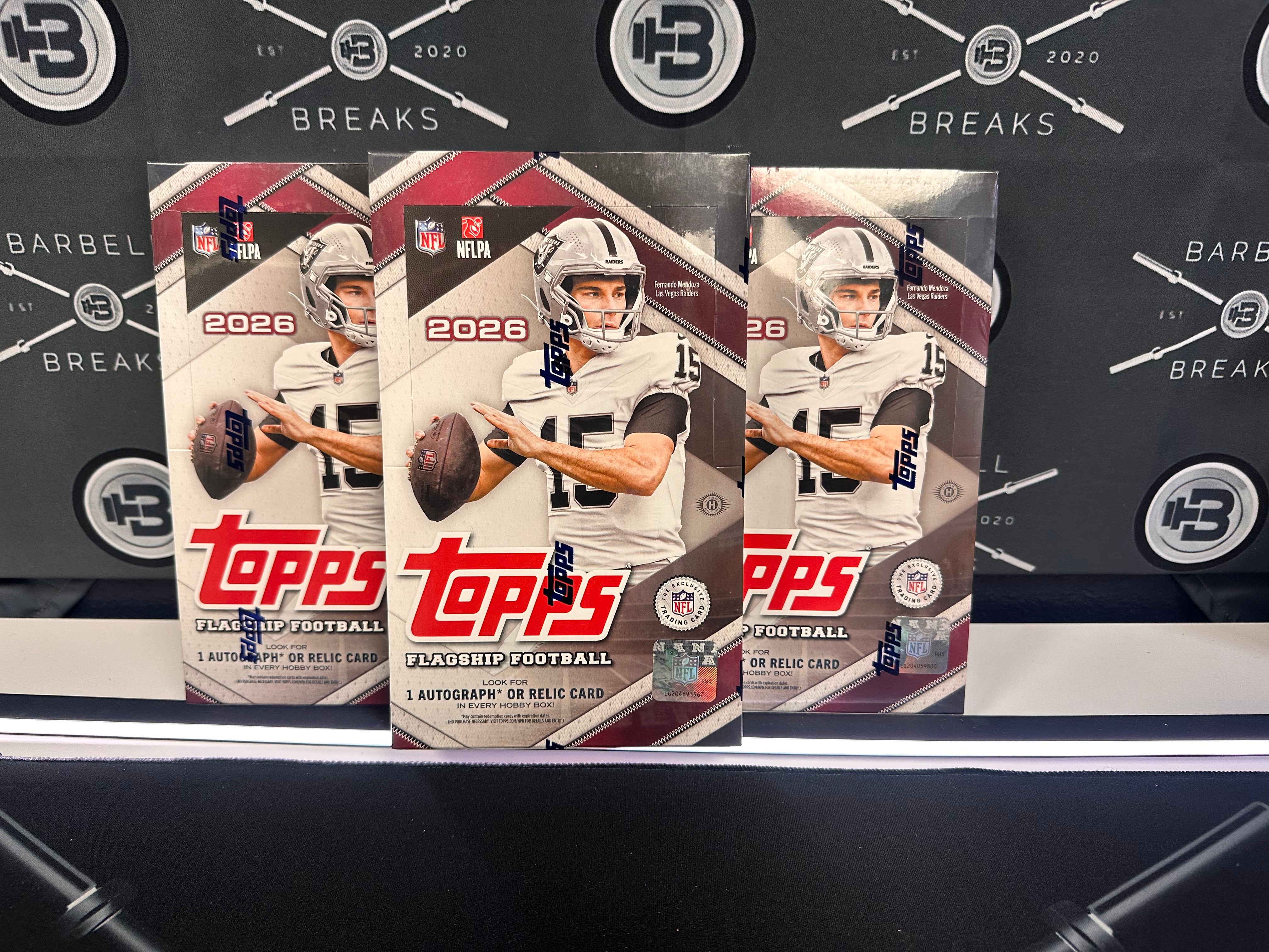 3 Box 2026 Topps Flagship Football Hobby - Random Division #1 🔹#00181🔹
