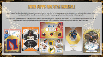 Single Box 2026 Topps Five Star Baseball - Pick Your Team #1 - 🔹#00304🔹