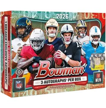 Single Box 2026 Bowman Football Breaker Delight - Left Side Serial #1 - 🔹#00306🔹