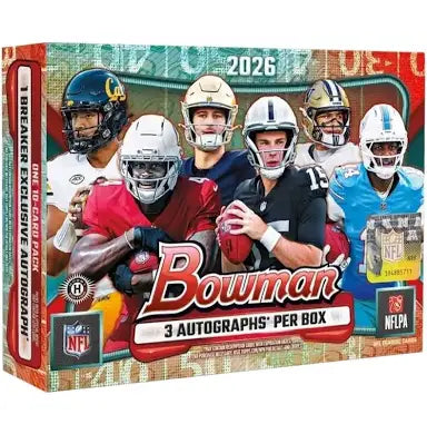 Single Box 2026 Bowman Football Breaker Delight - Left Side Serial #1 - 🔹#00306🔹