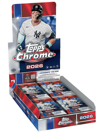 6 Box 💥1/2 Case💥 2026 Topps Chrome Baseball Hobby - Pick Your Team #1 🔹#00101🔹
