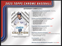 💥Pick Your Pack - Rip N’ Ship💥 2025 Topps Chrome Baseball Jumbo