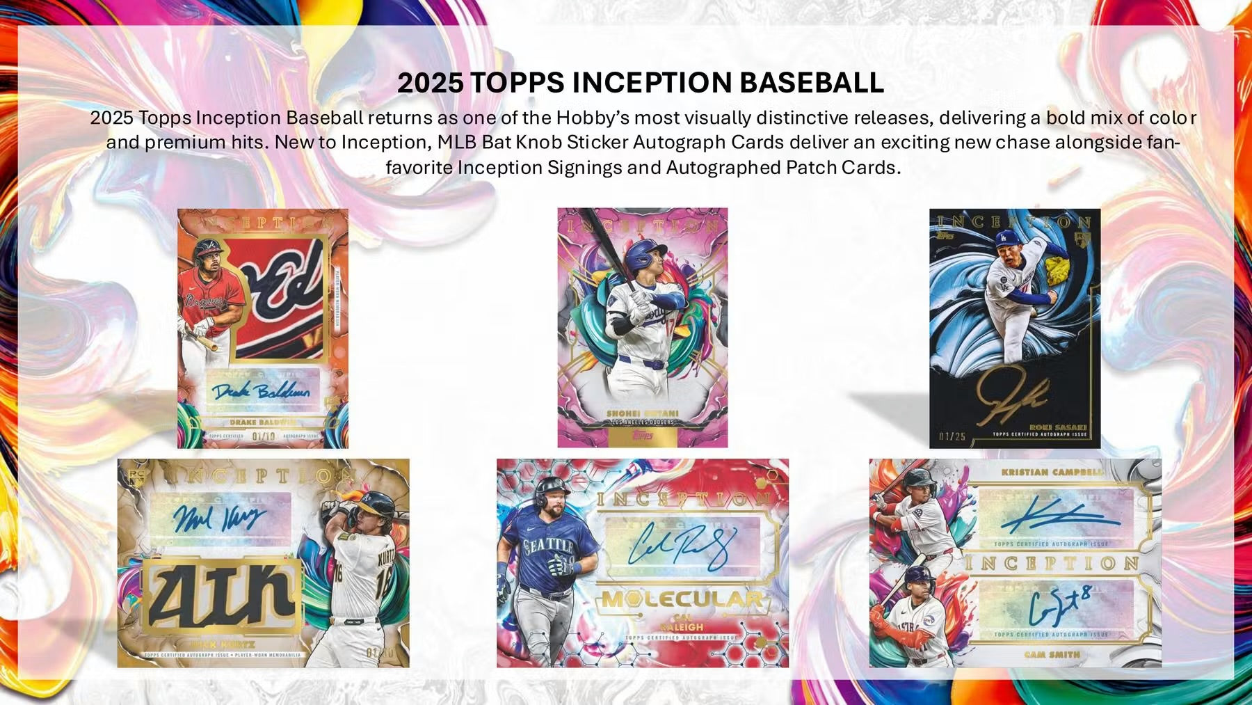 8 Box Full Case 2025 Inception Baseball Hobby - Pick Your Team #1 🔹#0003🔹