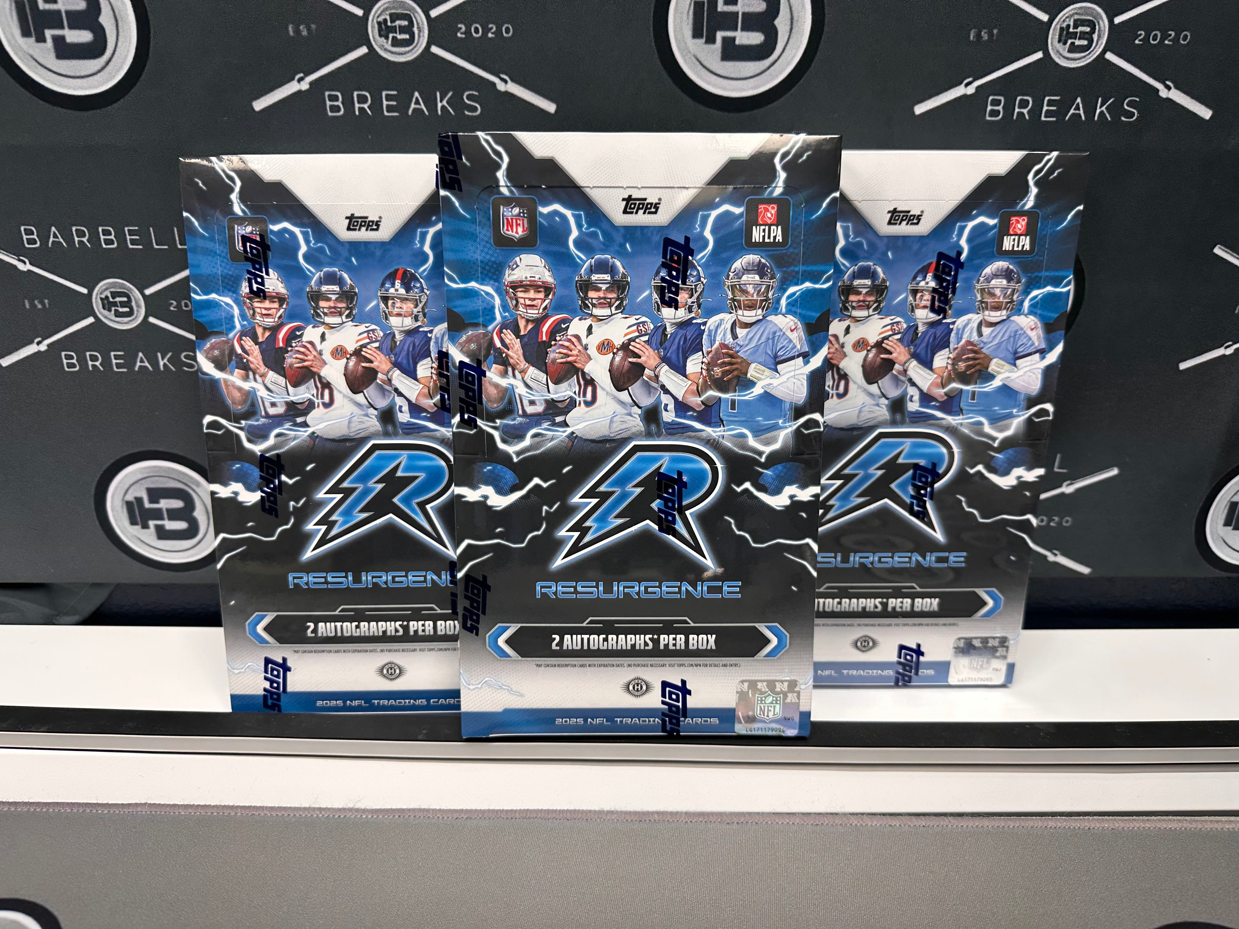 3 Box 2025 Resurgence Football Hobby - Pick Your Division #2 🔹#00151🔹