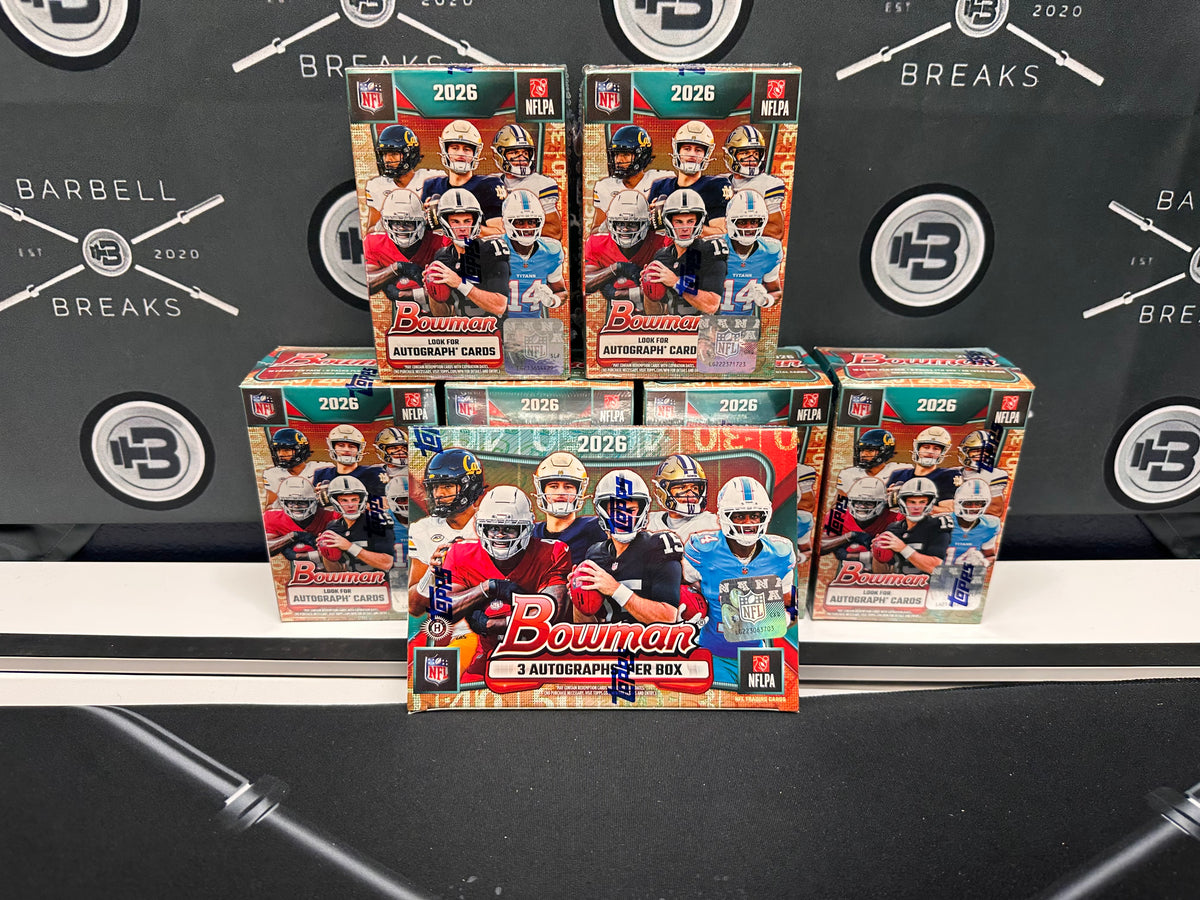 7 Box 2026 Bowman Chrome Football Value Mixer - Pick Your Team/College - 🔹#00303🔹