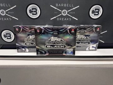 3 Box 2025 Topps Chrome Black Football Hobby - Pick Your Division 🔹#00070🔹