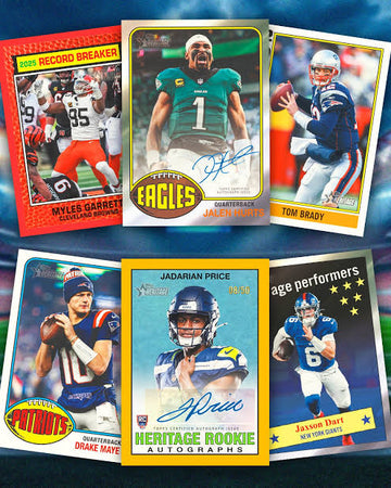 12 Box 2026 Heritage Football Hobby - Pick Your Team #1 - 🔹#00292🔹