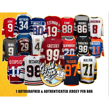 2 Box 2026 Gold Rush Autographed Hockey Jerseys (Sweaters…) - Serial #2 🔹#00061🔹